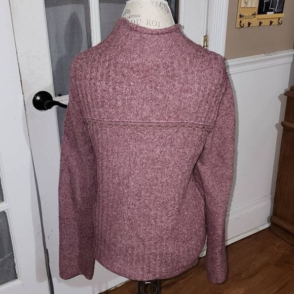Free People Womens Burgundy Wine Double Breasted Cardigan Sweater Small - Picture 2 of 7